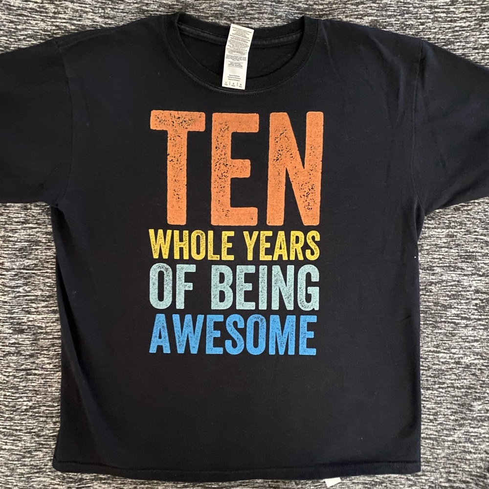 10th birthday t-shirt
